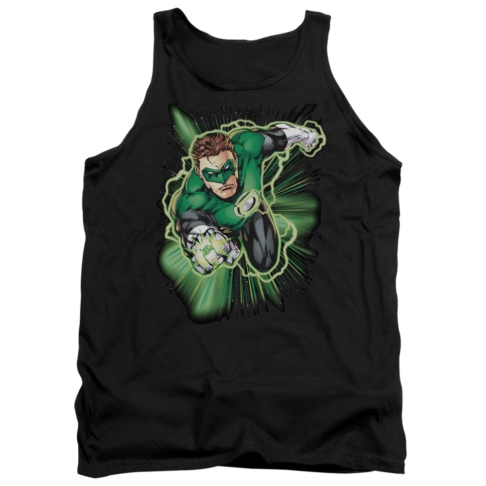 Jla - Green Lantern Energy - Adult Tank - Black