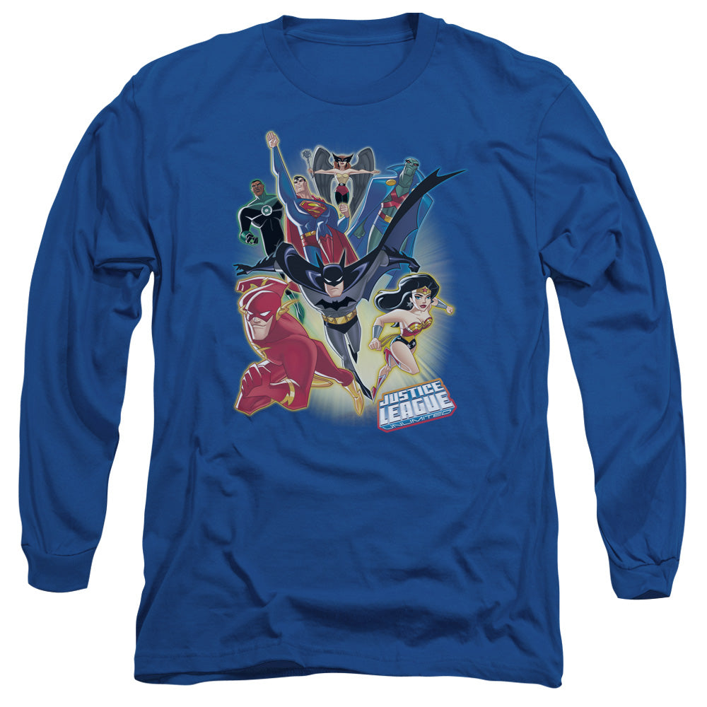 Jla - Unlimited - Long Sleeve Adult 18/1 - Royal Blue T-shirt