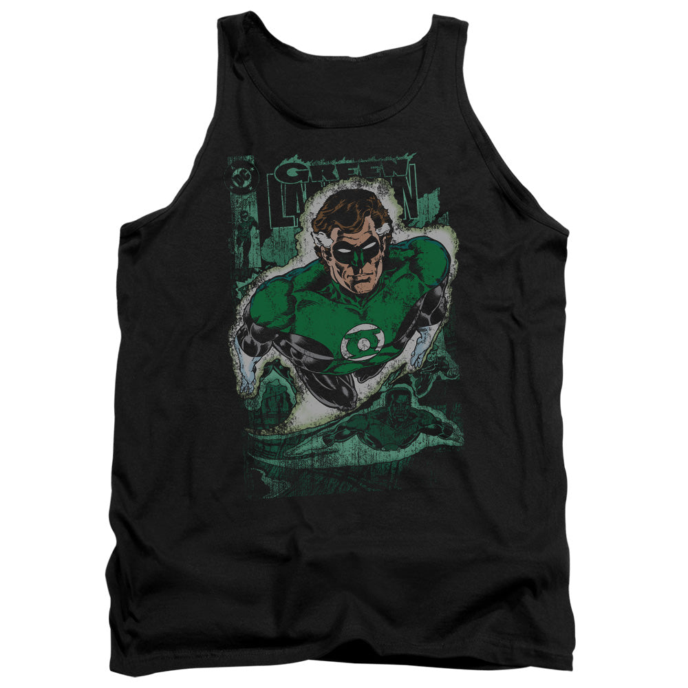 Jla - Green Lantern #1 Distress - Adult Tank - Black