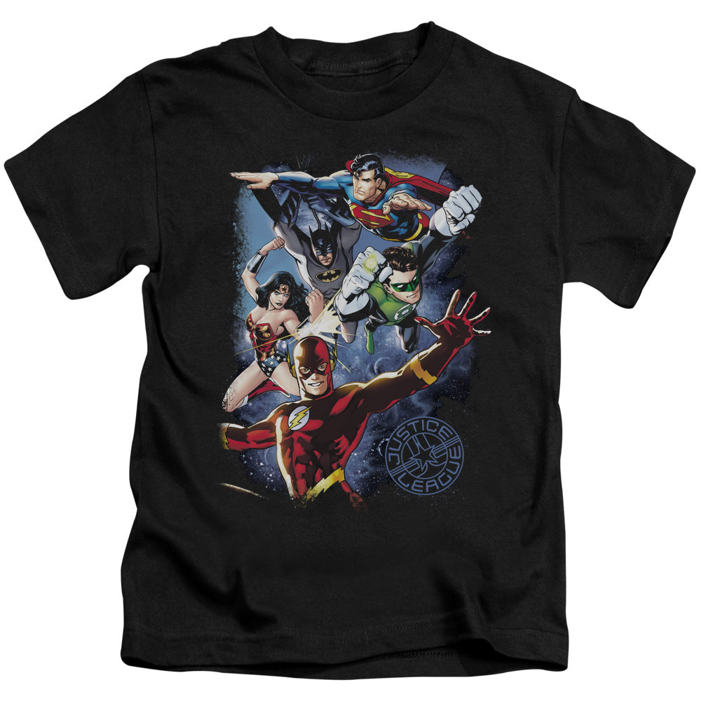 JLA GALACTIC ATTACK COLOR - S/S JUVENILE 18/1 - BLACK - T-Shirt