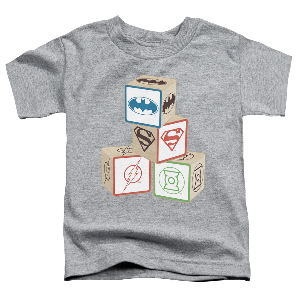 Jla - Baby Block - Short Sleeve Toddler Tee - Athletic Heather T-shirt