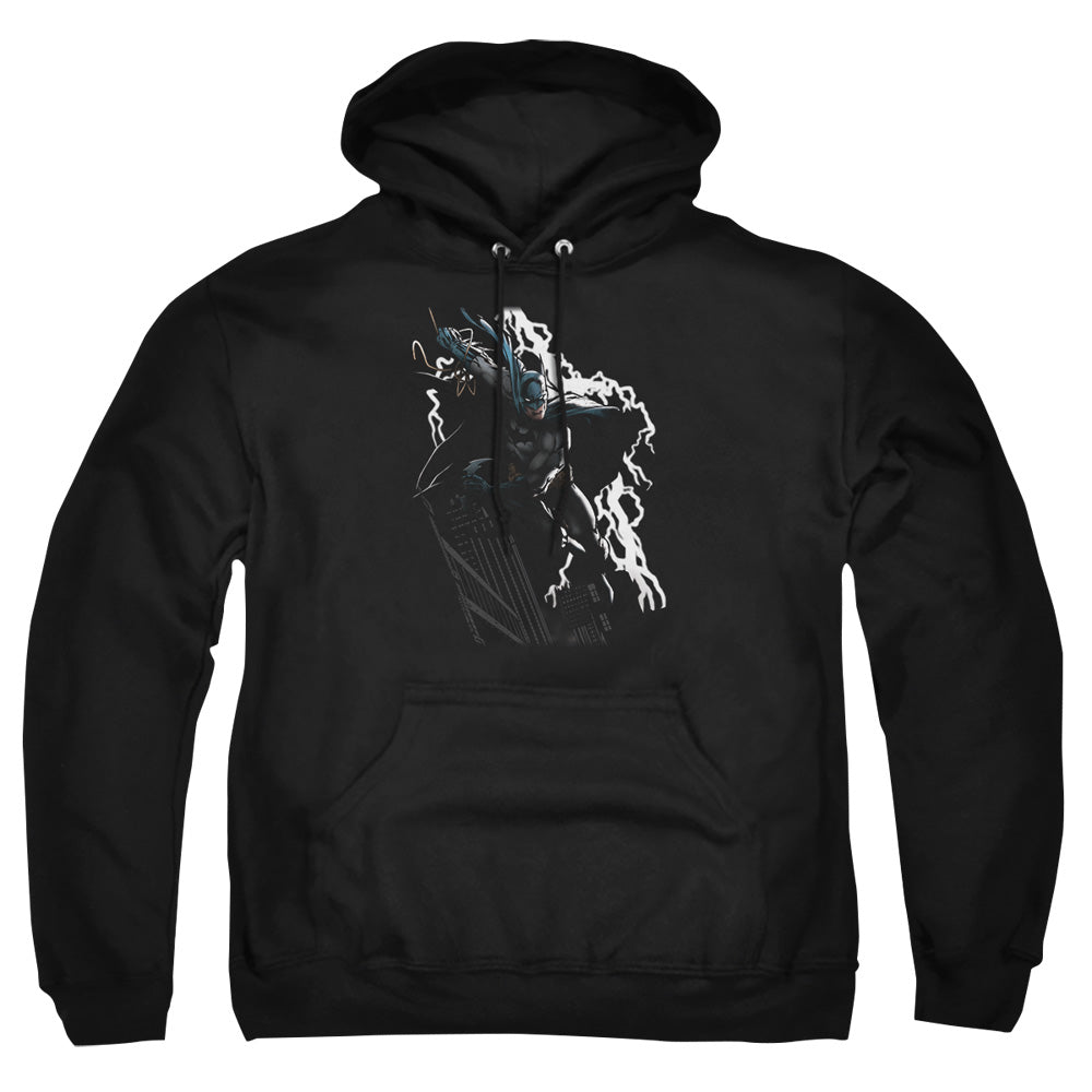 Jla - Lighting Crashes - Adult Pull-over Hoodie - Black