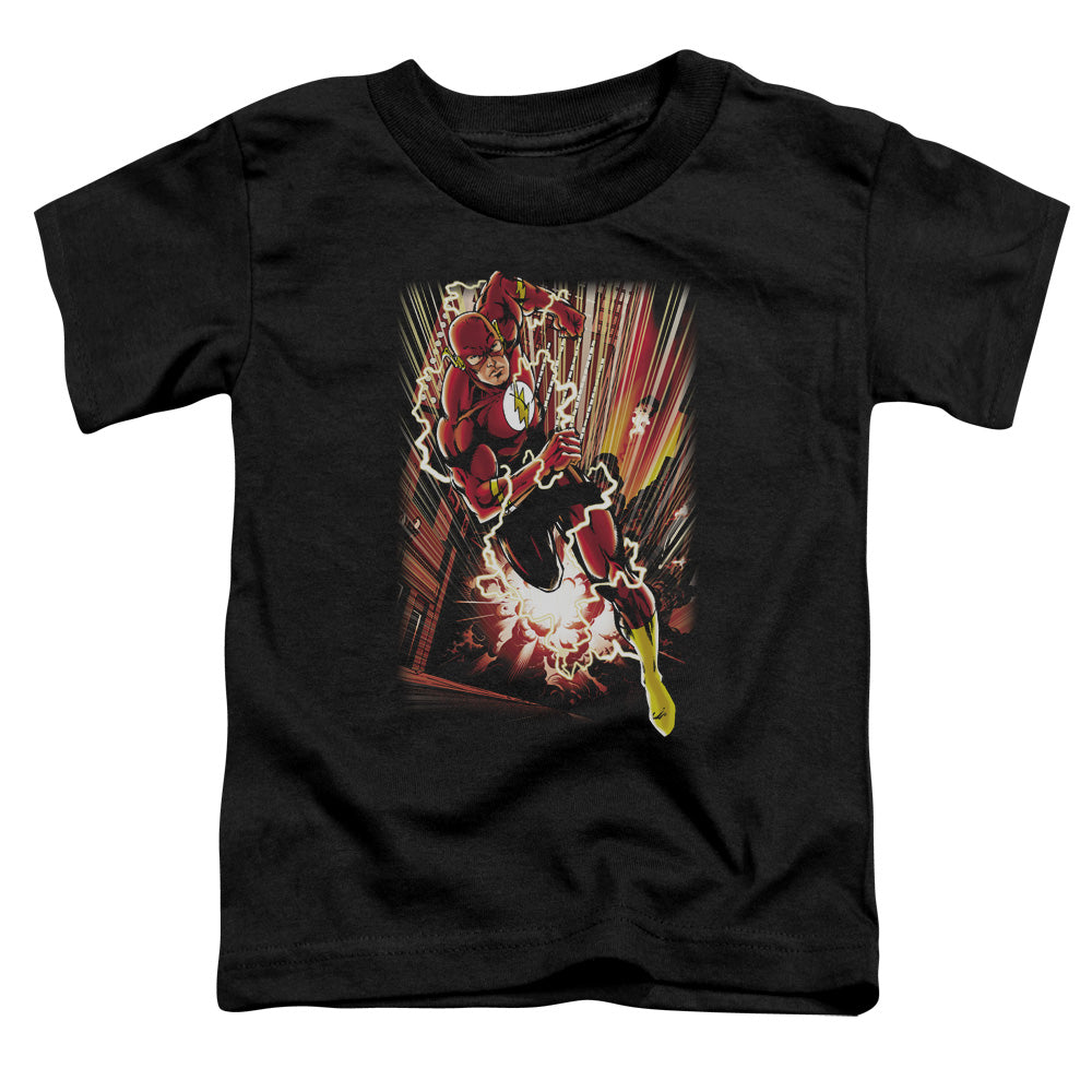 Jla - Street Speed - Short Sleeve Toddler Tee - Black T-shirt