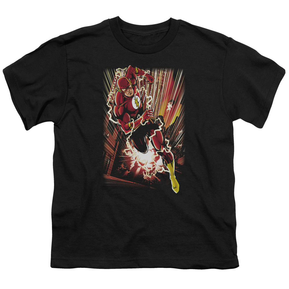 Jla - Street Speed - Short Sleeve Youth 18/1 - Black T-shirt