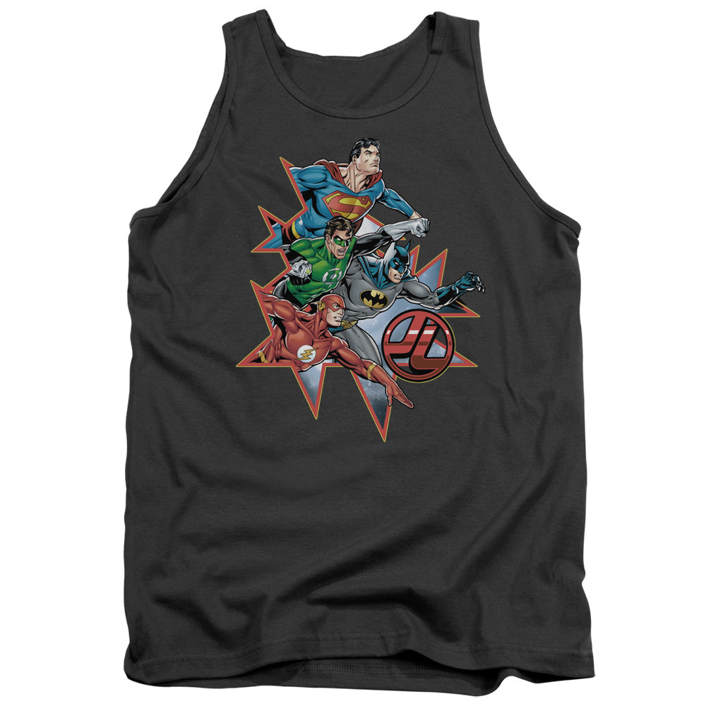 Jla - Starburst - Adult Tank - Charcoal