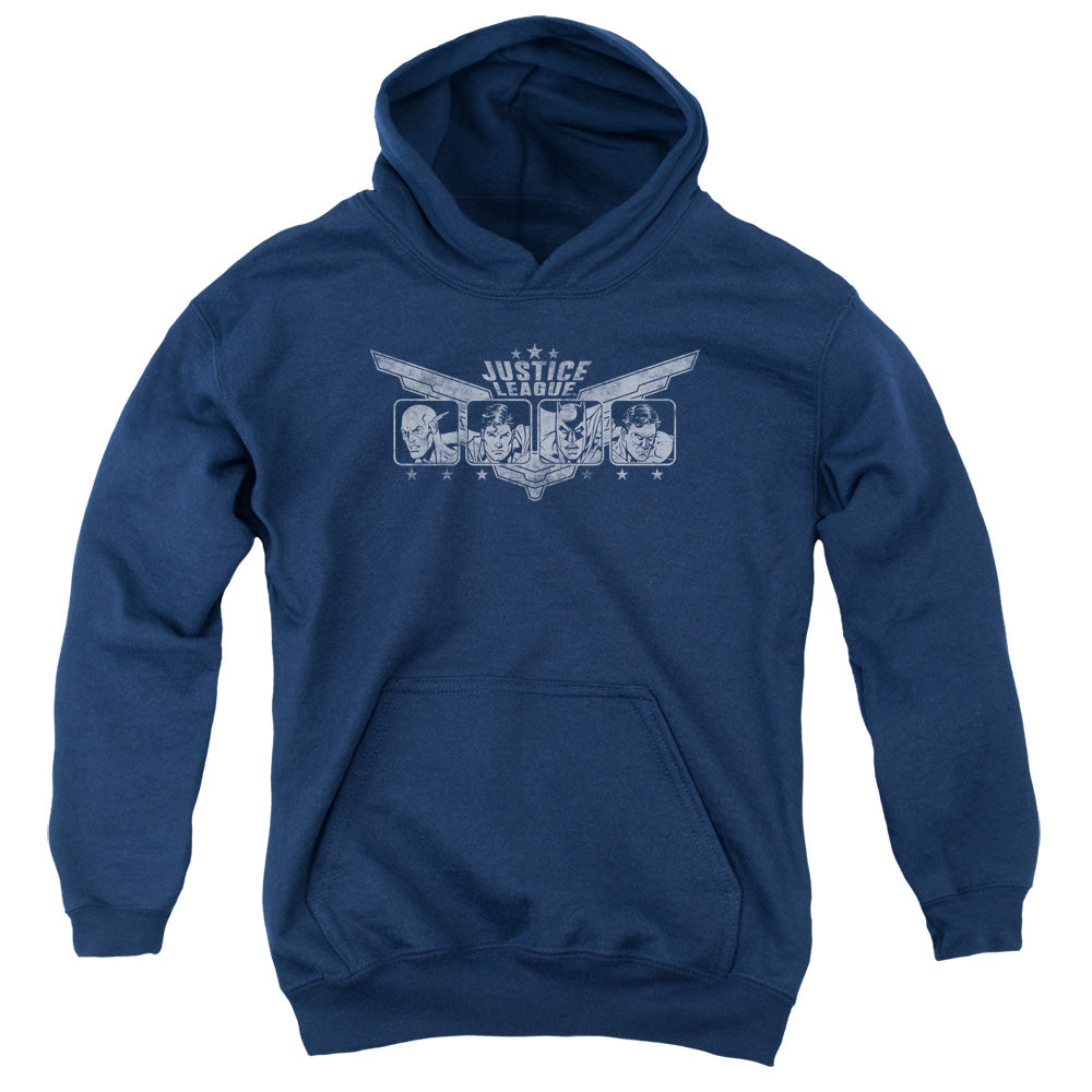 Jla Justice Wings-youth Pull-over Hoodie