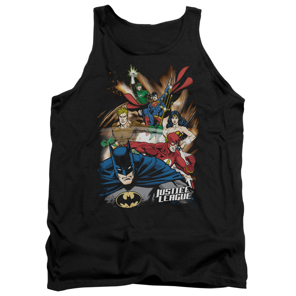 Jla - Starburst - Adult Tank - Black