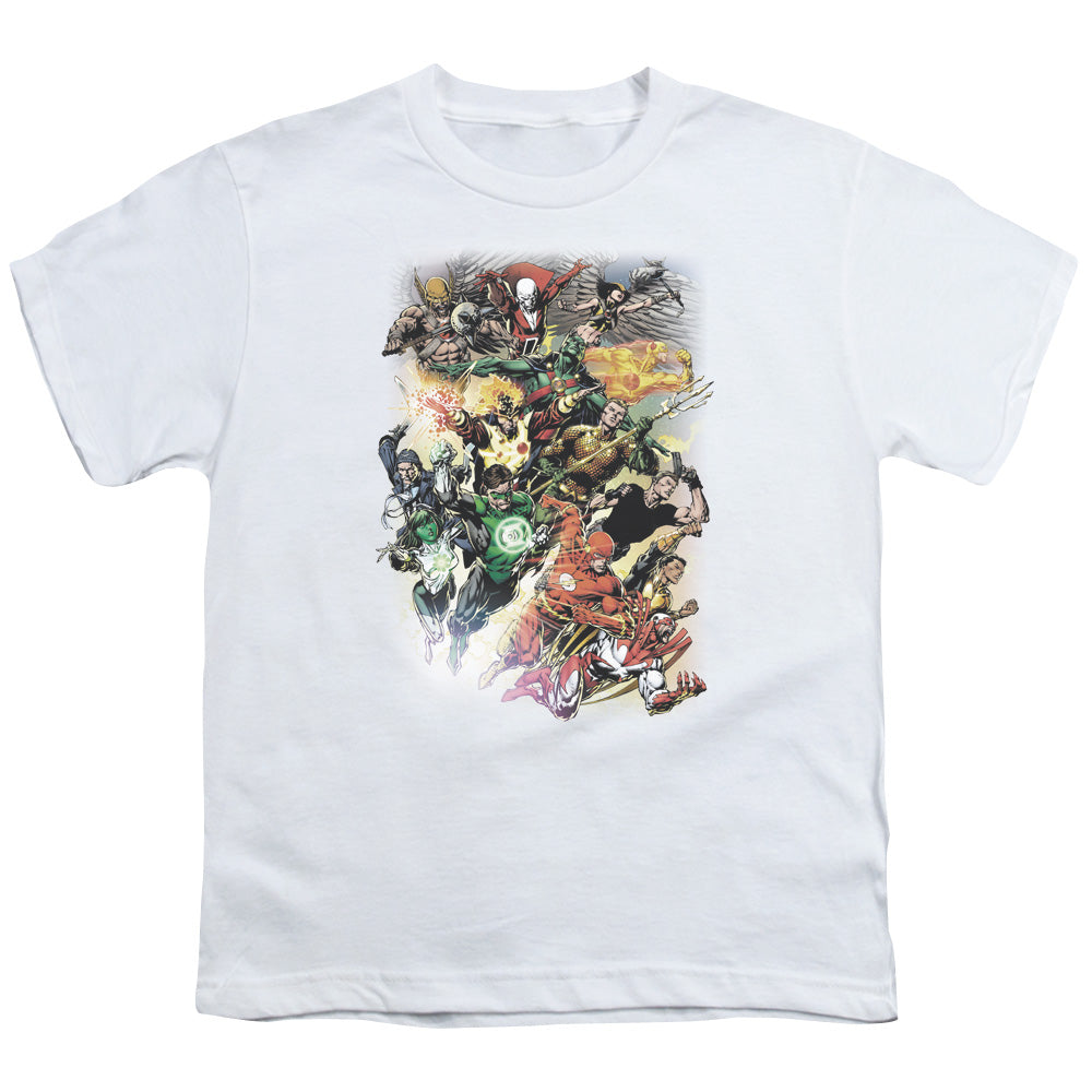 Jla - Brightest Day #0 - Short Sleeve Youth 18/1 - White T-shirt