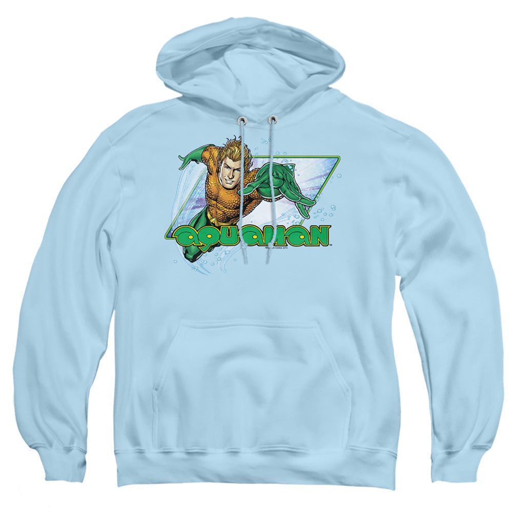 Jla - Aquaman - Adult Pull-over Hoodie - Light Blue