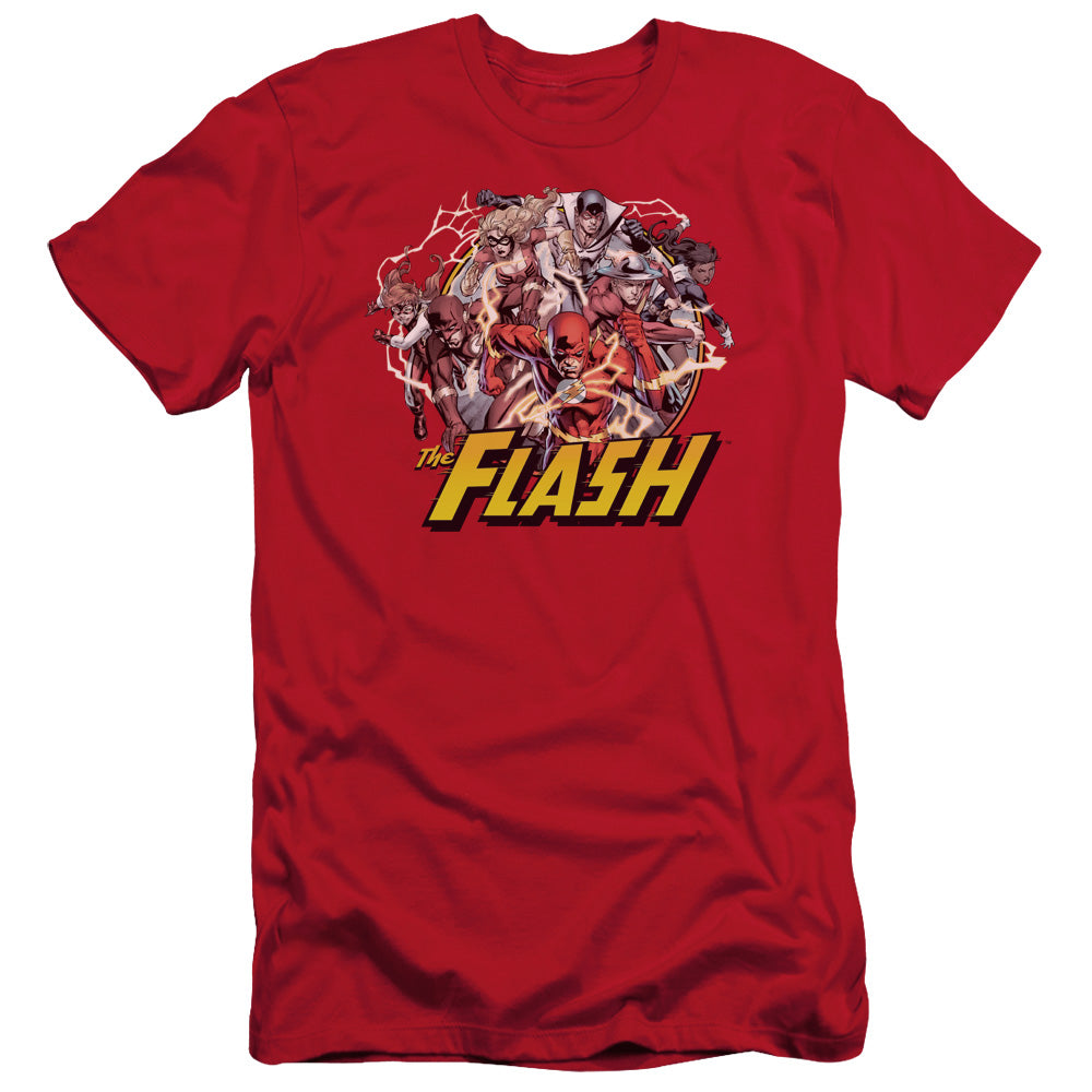 Jla - Flash Family - Short Sleeve Adult 30/1 - Red T-shirt