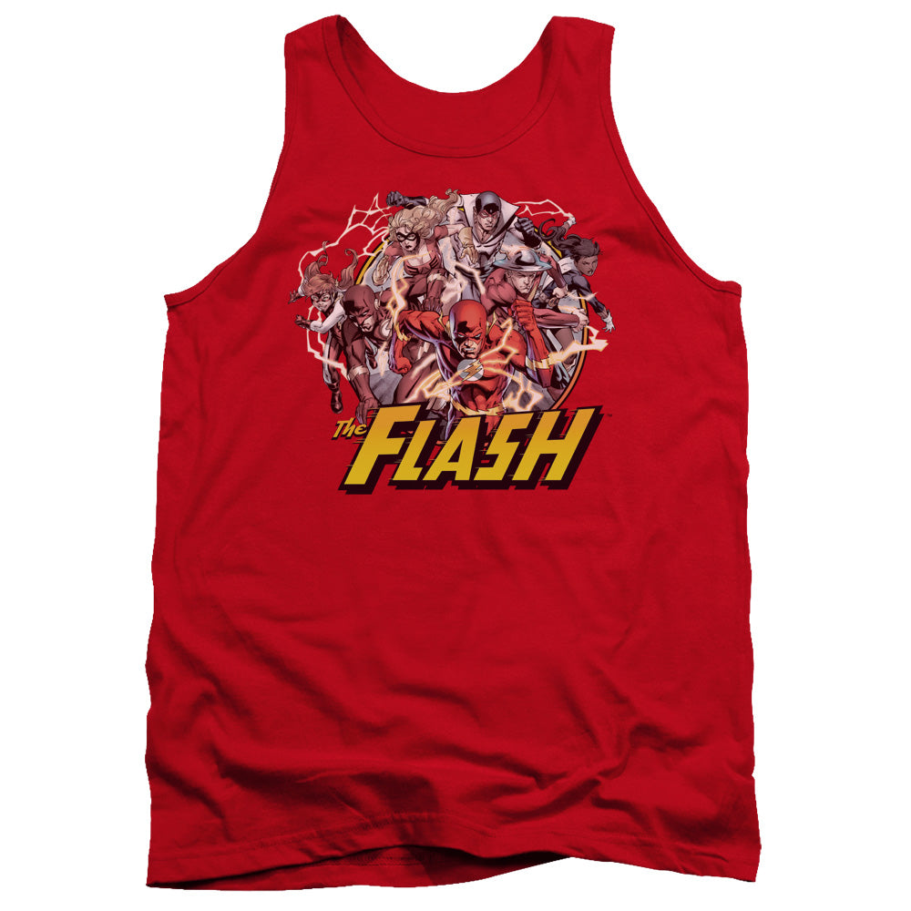 Jla - Flash Family - Adult Tank - Red