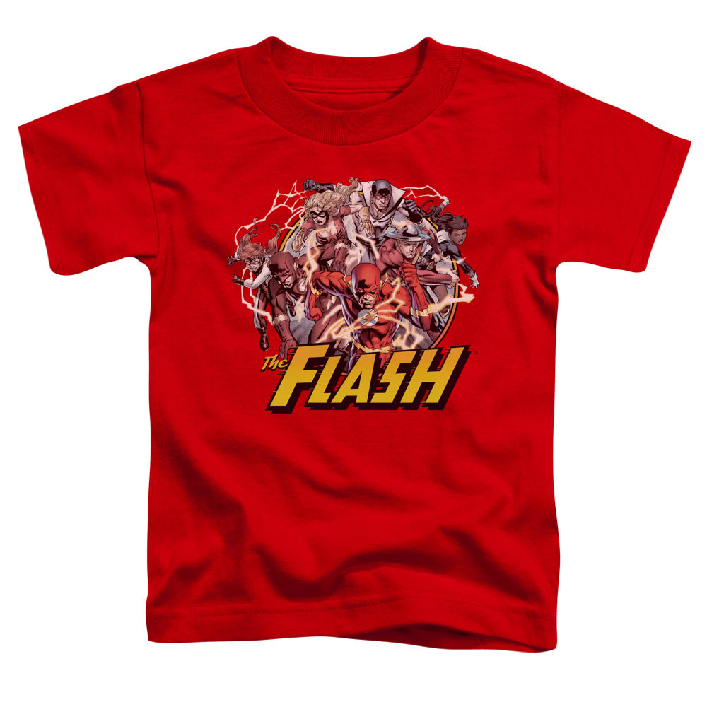 Jla - Flash Family - Short Sleeve Toddler Tee - Red T-shirt