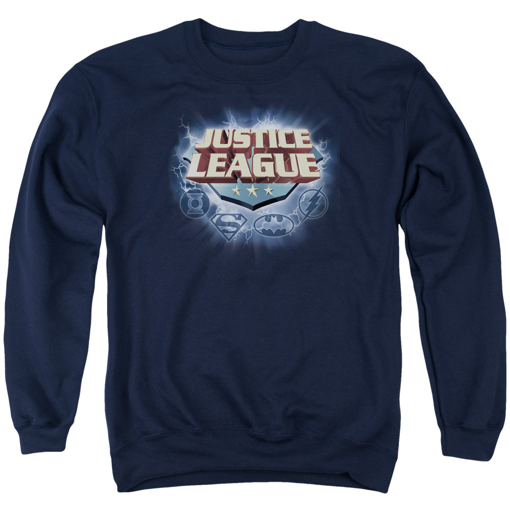 Jla - Storm Logo - Adult Crewneck Sweatshirt - Navy