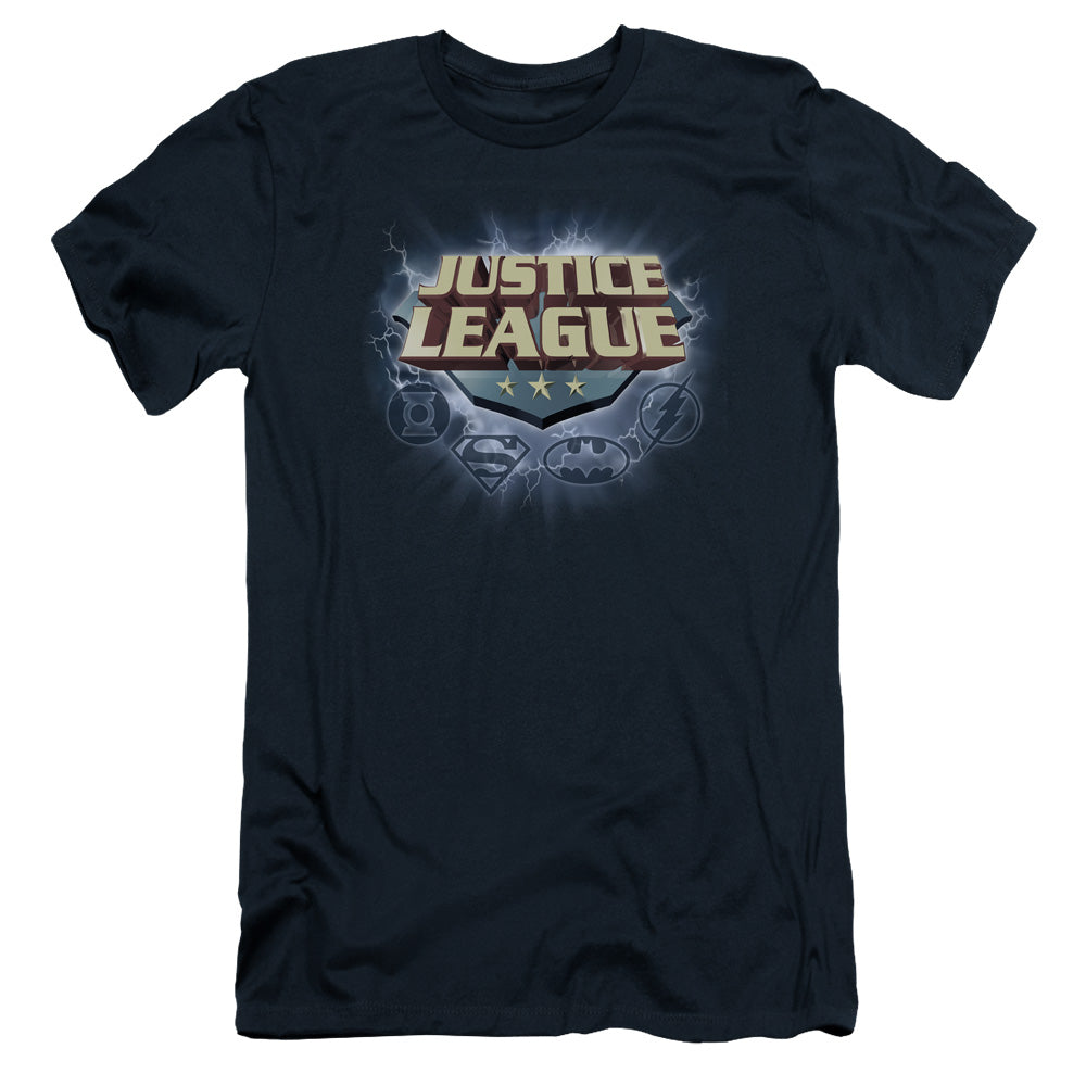 Jla - Storm Logo - Short Sleeve Adult 30/1 - Navy T-shirt