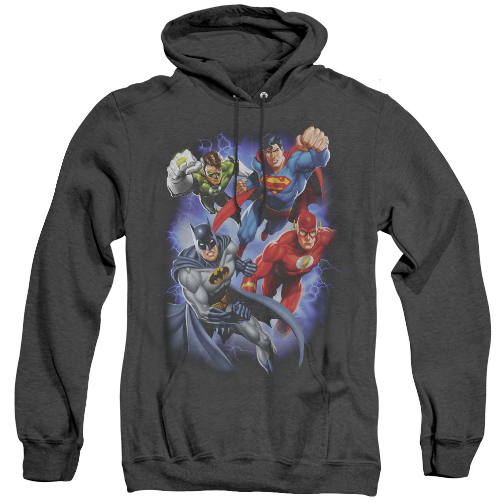 Jla - Storm Makers - Adult Heather Hoodie - Black