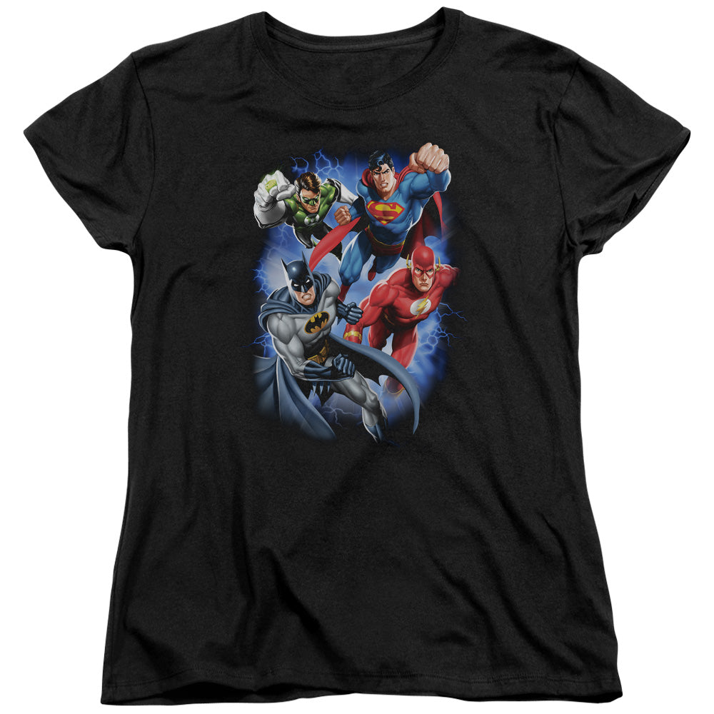 Jla - Storm Makers - Short Sleeve Womens Tee - Black T-shirt