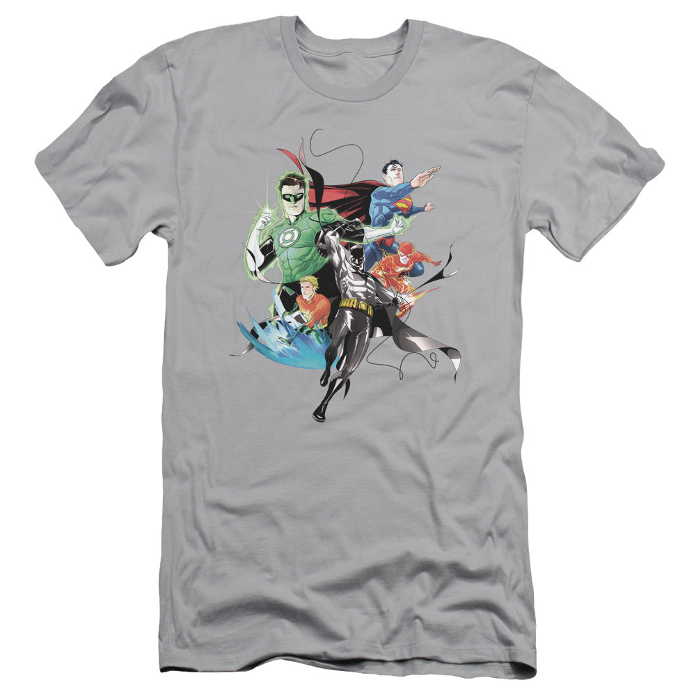 Jla - Mashup - Short Sleeve Adult 30/1 - Silver T-shirt