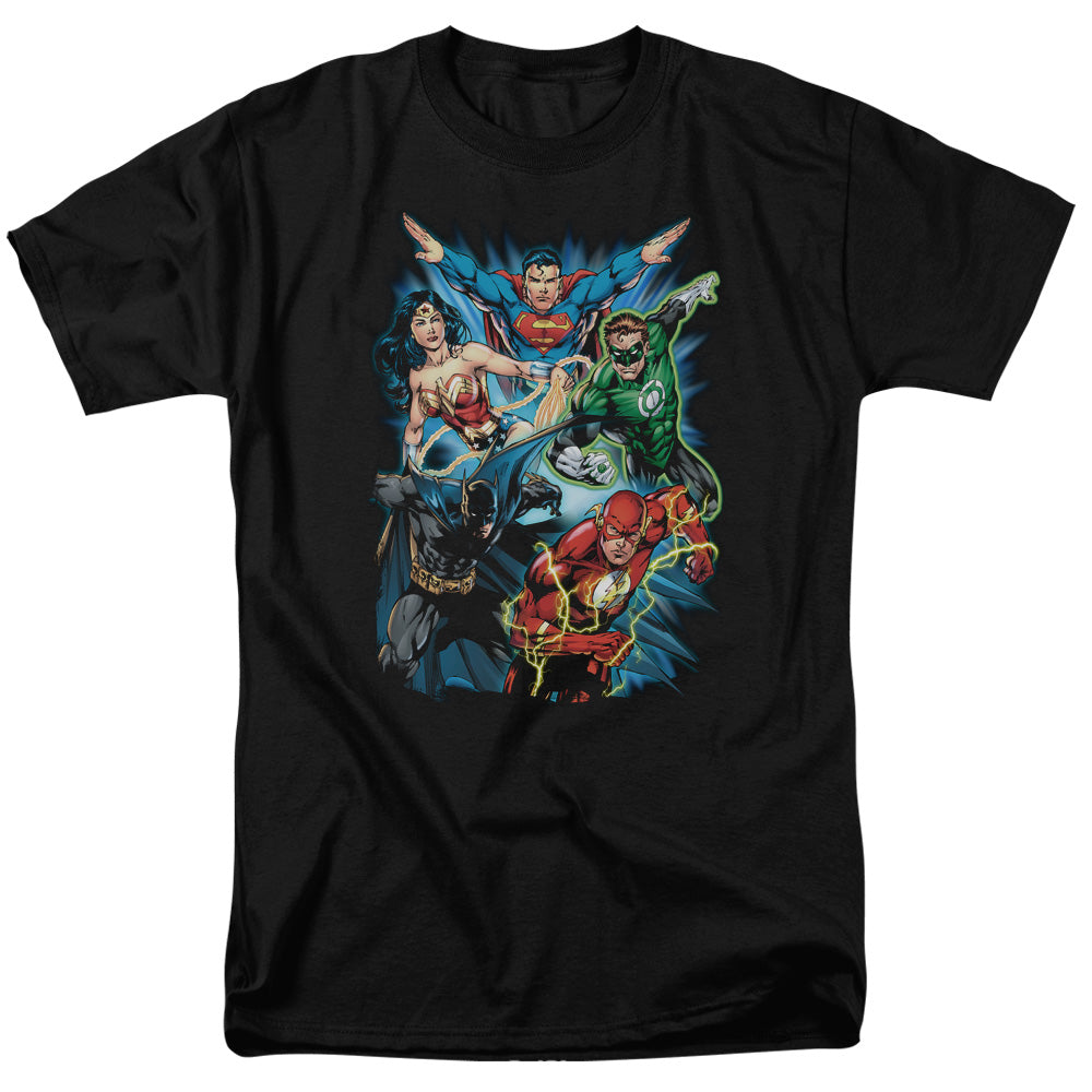 Jla - Jl Assemble - Short Sleeve Adult 18/1 - Black T-shirt