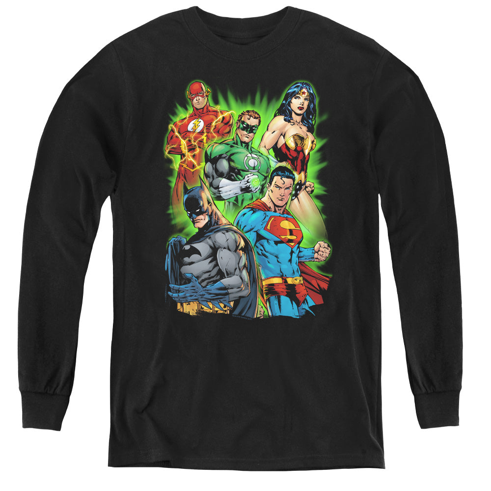 Jla - Will Power - Youth Long Sleeve Tee - Black