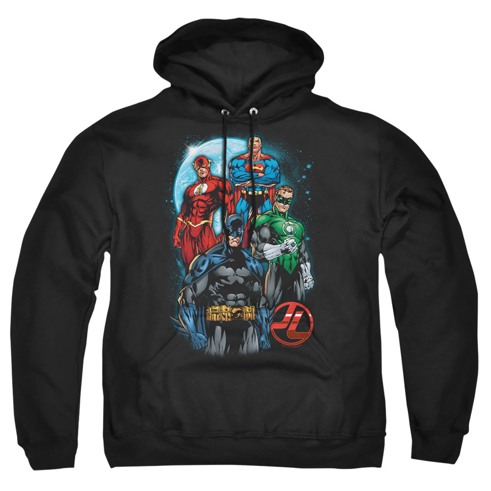 Jla - The Four - Adult Pull-over Hoodie - Black