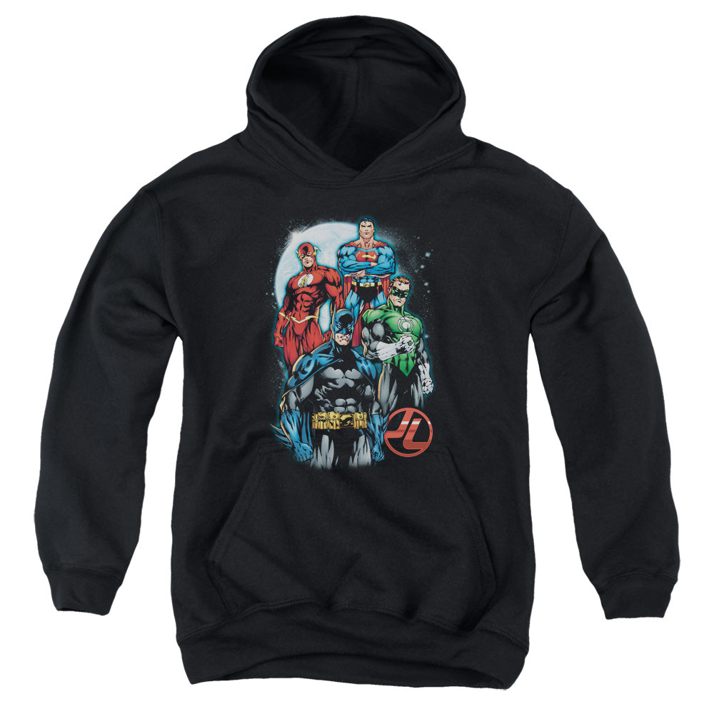 Jla - The Four - Youth Pull-over Hoodie - Black