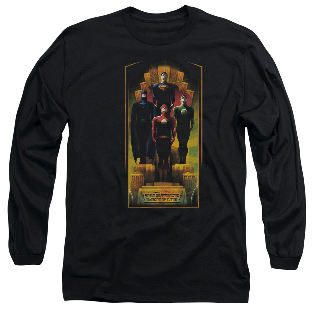 Jla - Deco - Long Sleeve Adult 18/1 - Black T-shirt