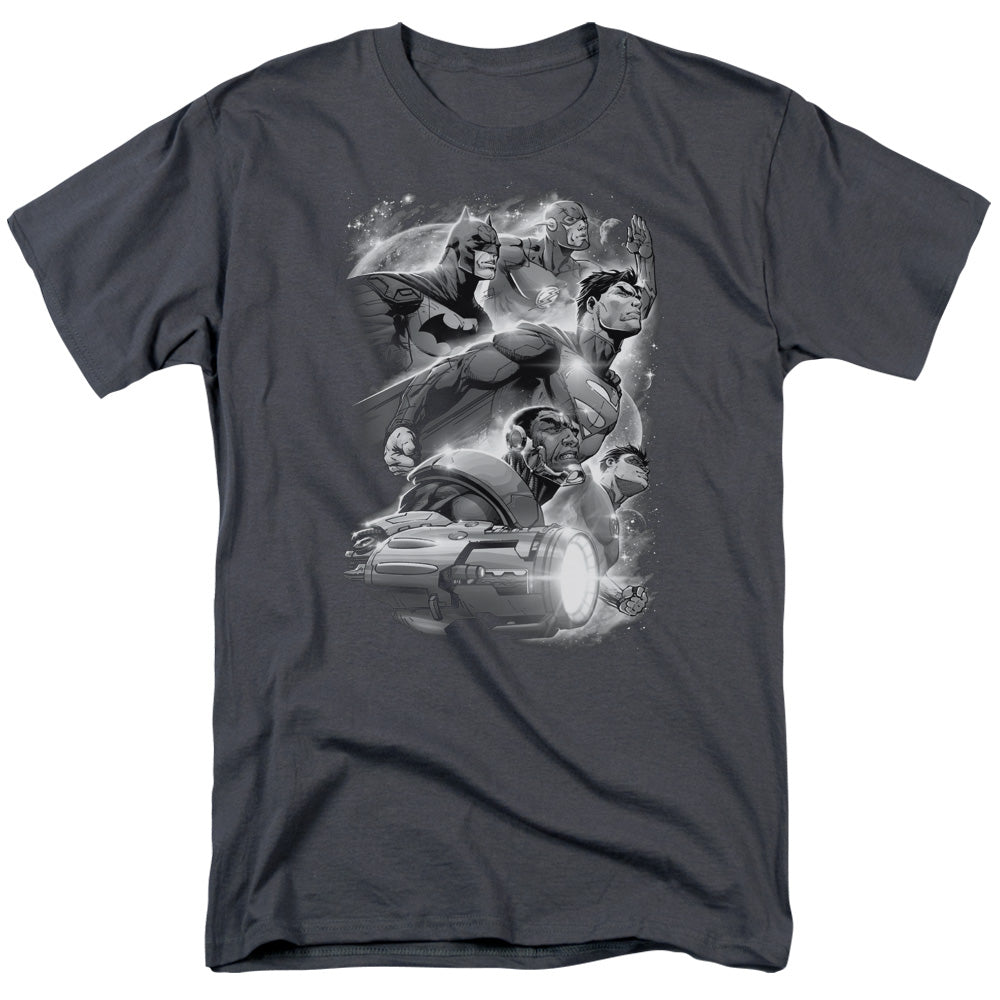 Jla - Atmospheric - Short Sleeve Adult 18/1 - Charcoal T-shirt