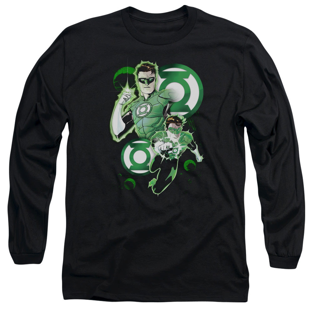 Jla - Gl In Action - Long Sleeve Adult 18/1 - Black T-shirt