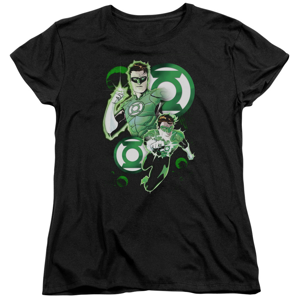 Jla - Gl In Action - Short Sleeve Womens Tee - Black T-shirt