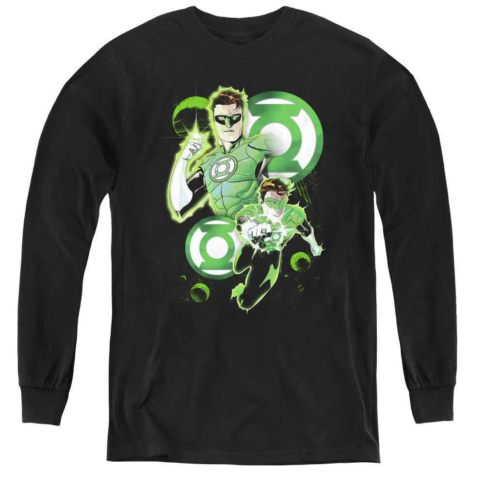Jla - Gl In Action - Youth Long Sleeve Tee - Black