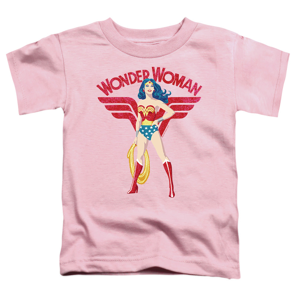 Jla - Ww Sparkle - Short Sleeve Toddler Tee - Pink T-shirt