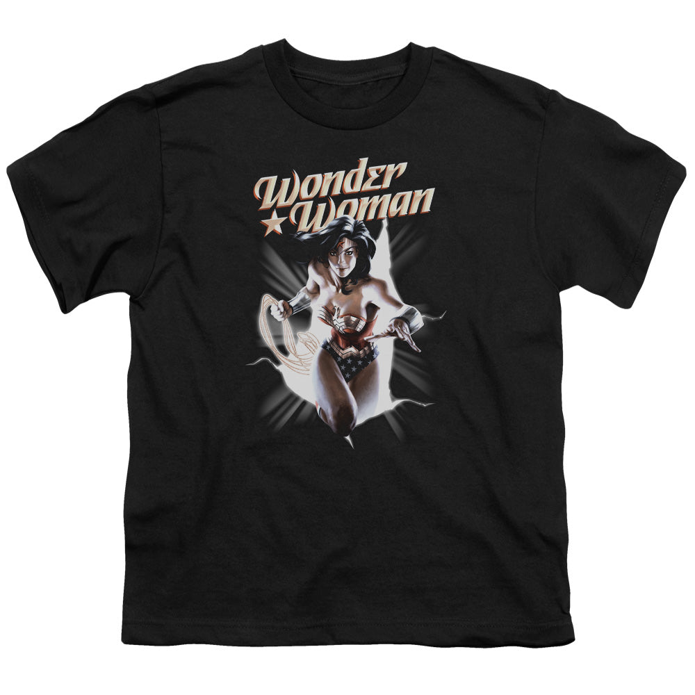 Jla - Ww Break Out - Short Sleeve Youth 18/1 - Black T-shirt