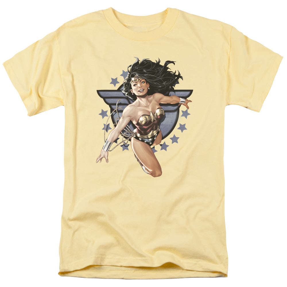 Jla - Ww All Star - Short Sleeve Adult 18/1 - Banana T-shirt