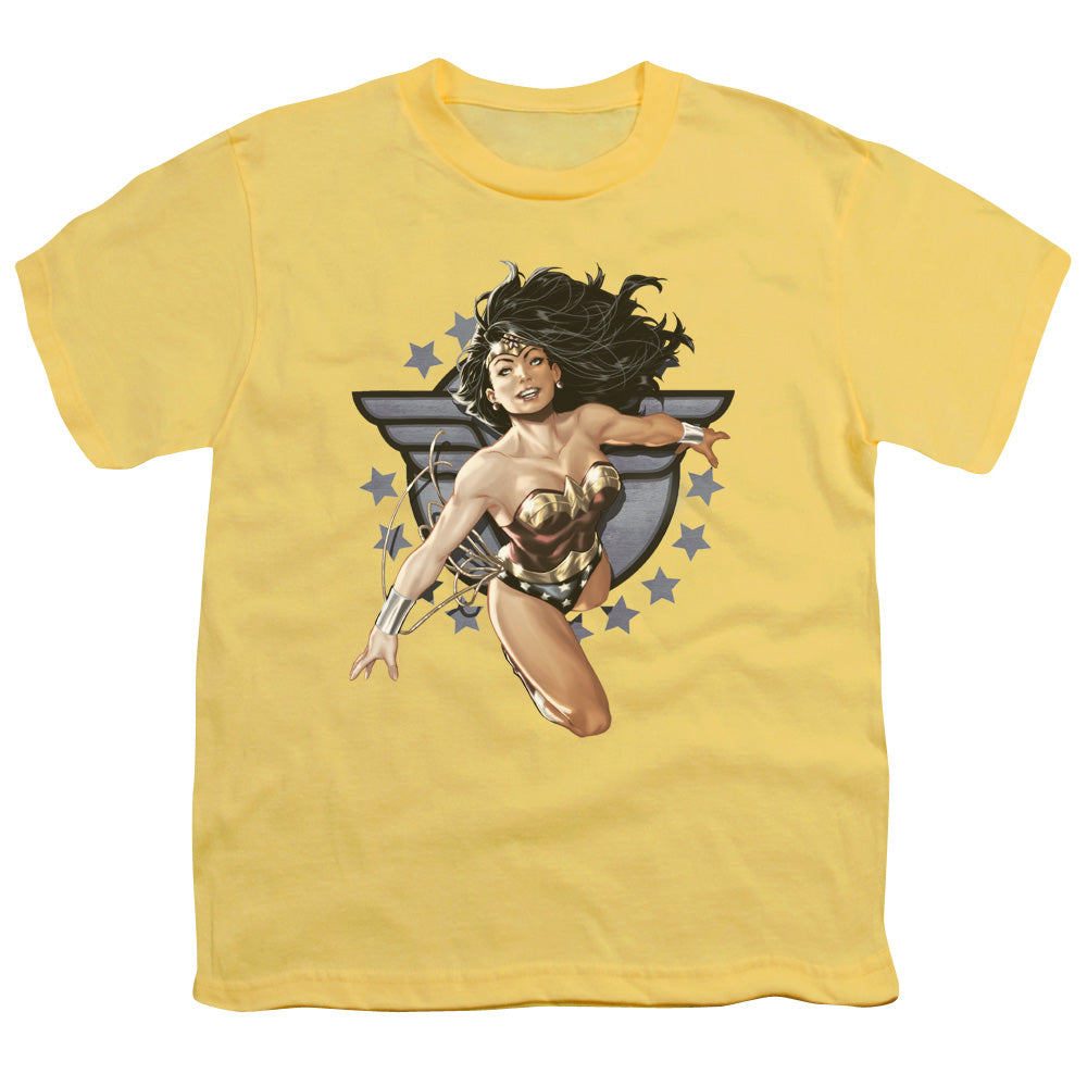 Jla - Ww All Star - Short Sleeve Youth 18/1 - Banana T-shirt