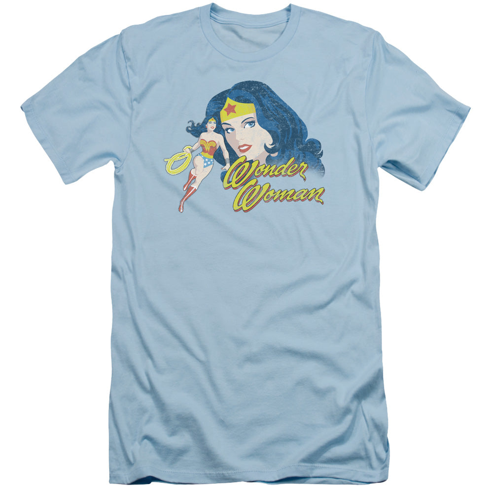 Jla - Portrait - Short Sleeve Adult 30/1 - Light Blue T-shirt