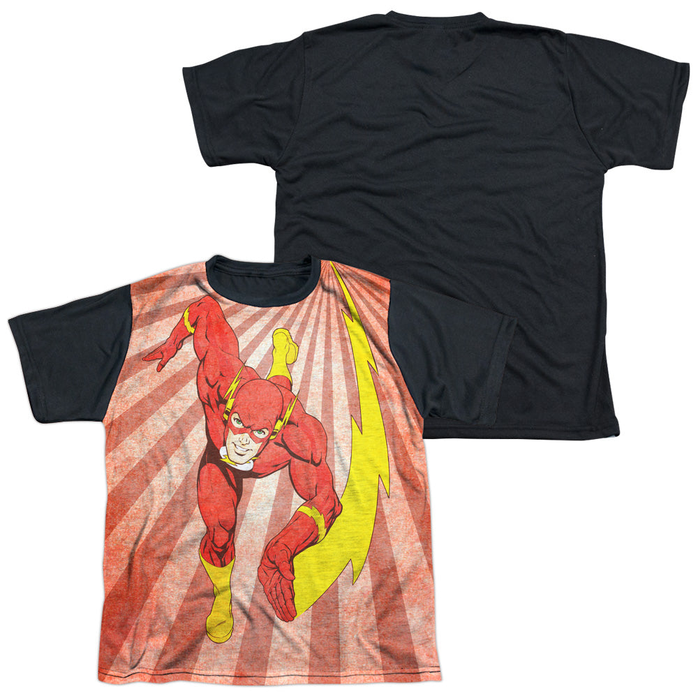 Jla - Speed Of Light - Short Sleeve Youth White Front Black Back - White T-shirt