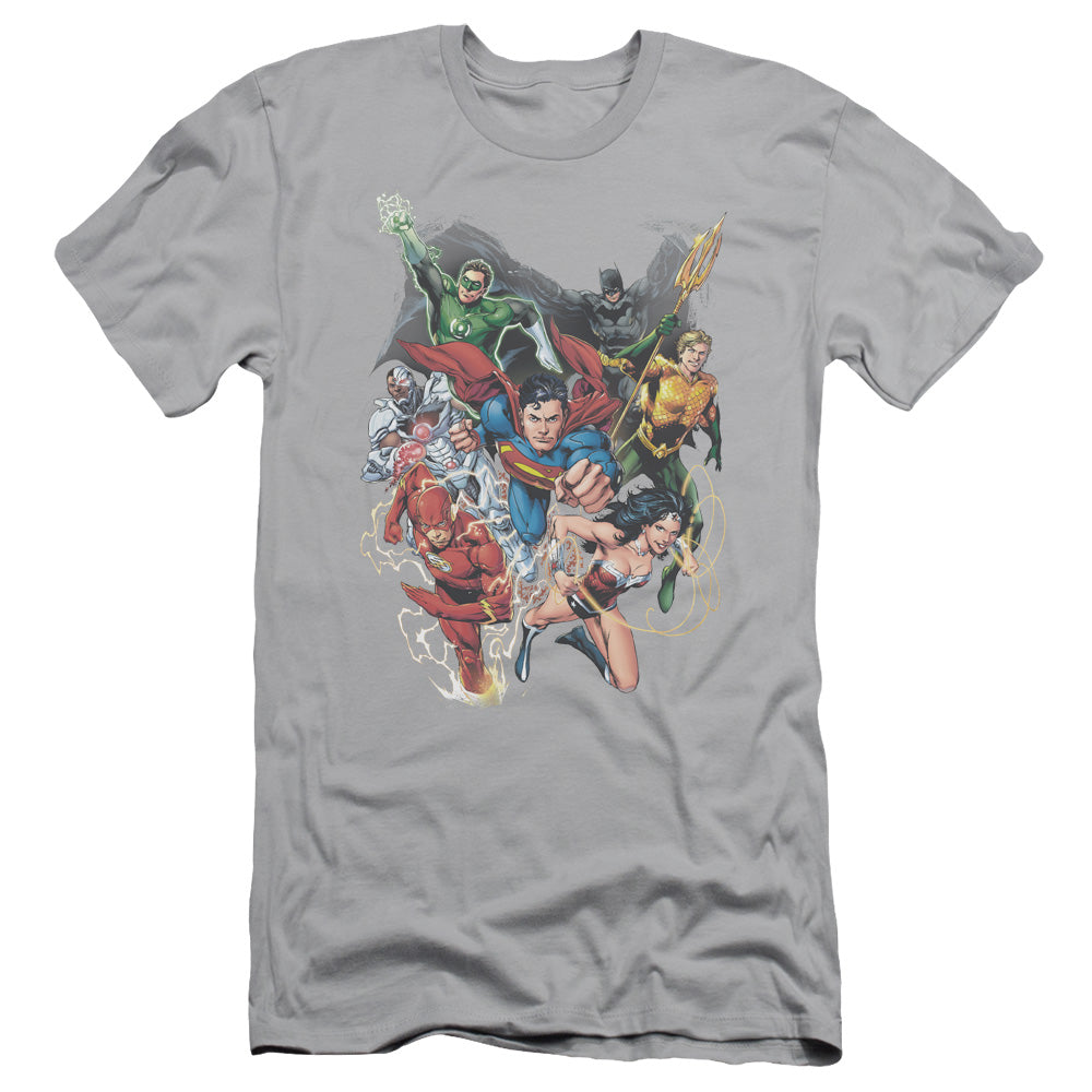 Jla - Refuse To Give Up - Short Sleeve Adult 30/1 - Silver T-shirt