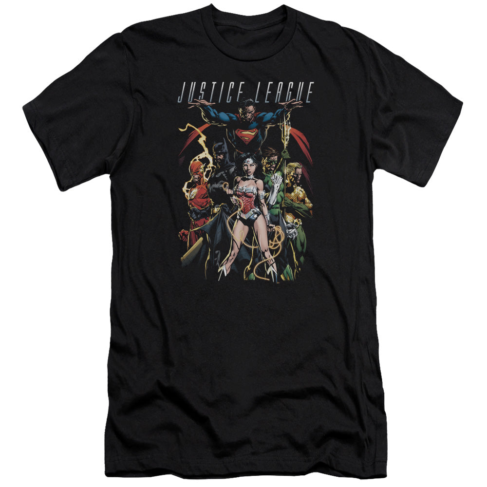 JLA DARK DAYS - S/S ADULT 30/1 - BLACK T-Shirt