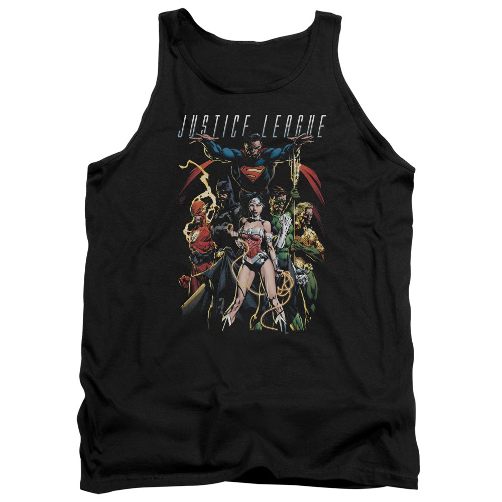 Jla - Dark Days - Adult Tank - Black