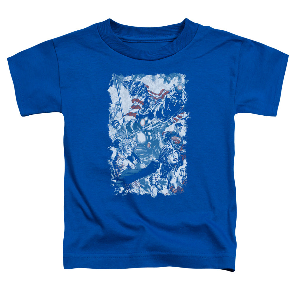 Jla - American Justice - Short Sleeve Toddler Tee - Royal Blue T-shirt