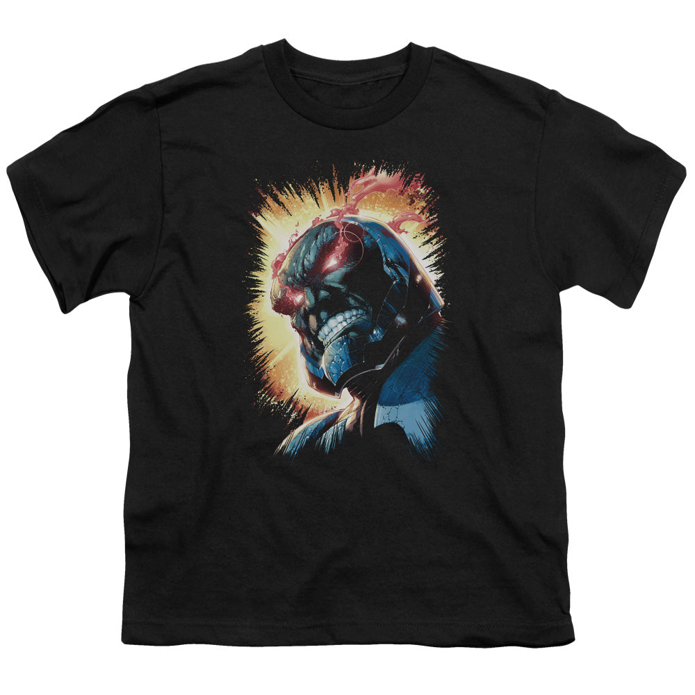 Jla - Darkseid Is - Short Sleeve Youth 18/1 - Black T-shirt
