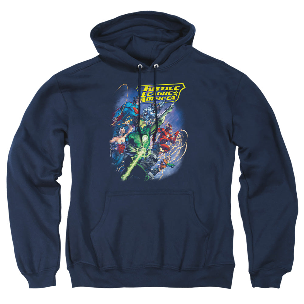 Jla - Onward - Adult Pull-over Hoodie - Navy