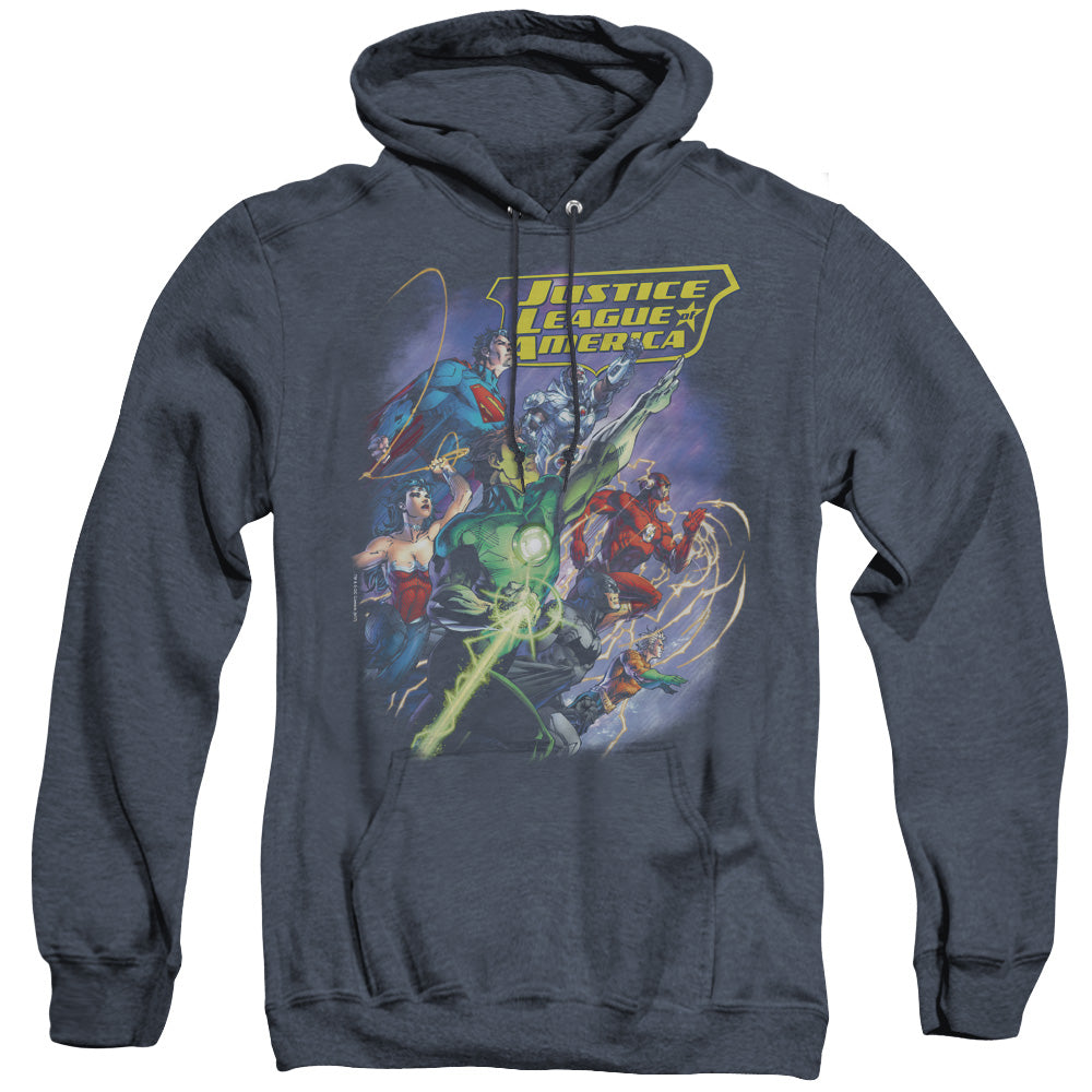 Jla - Onward - Adult Heather Hoodie - Navy
