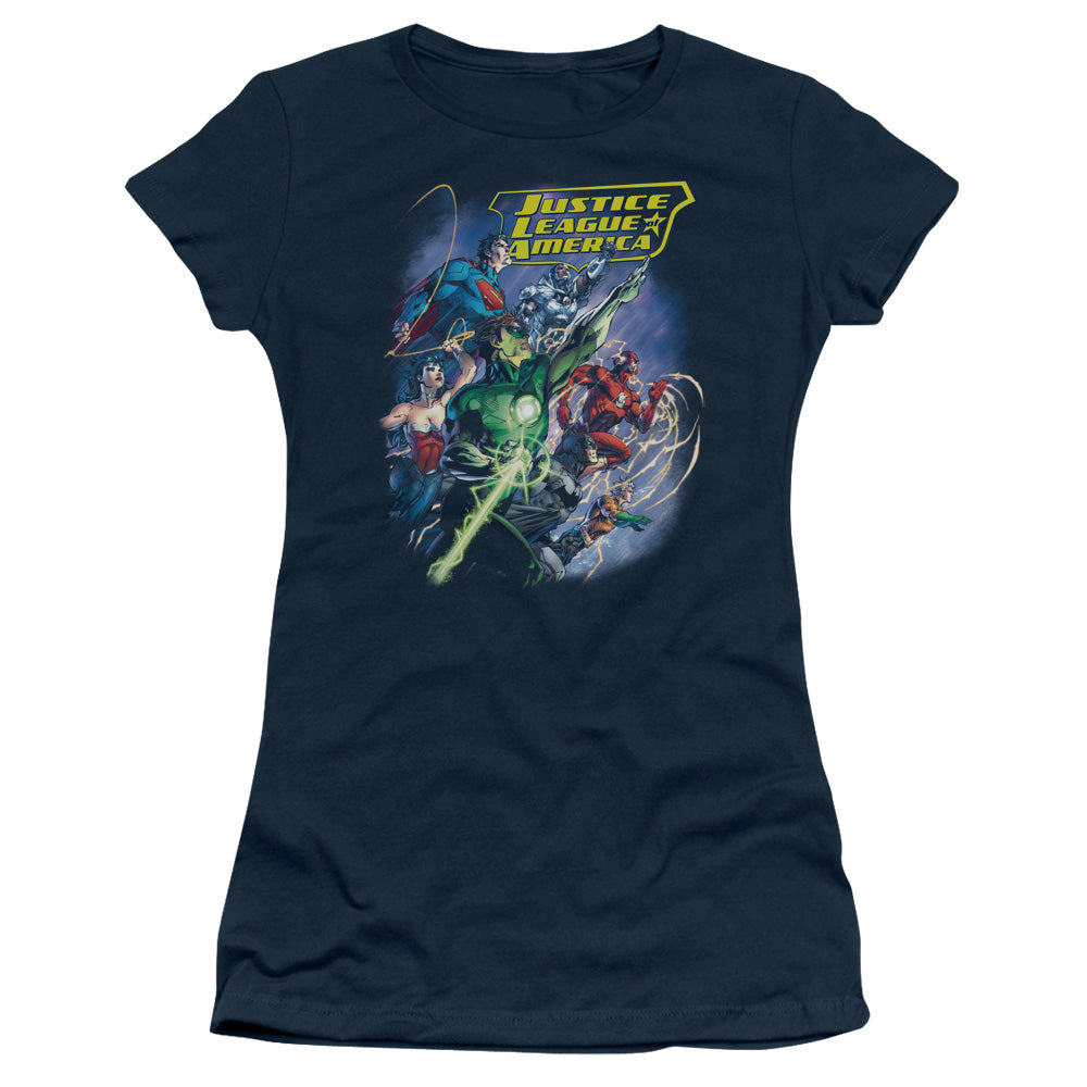 Jla - Onward - Short Sleeve Junior Sheer - Navy T-shirt