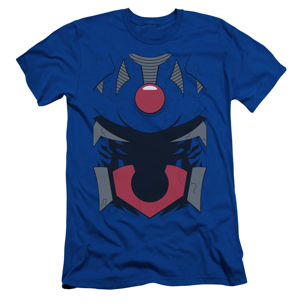 Jla - Darkseid Uniform - Short Sleeve Adult 30/1 - Royal Blue T-shirt