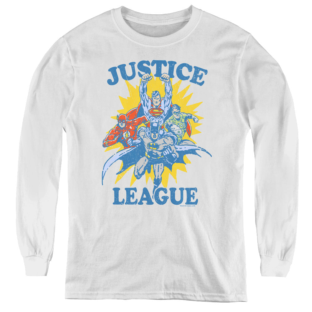 Jla - Lets Do This - Youth Long Sleeve Tee - White