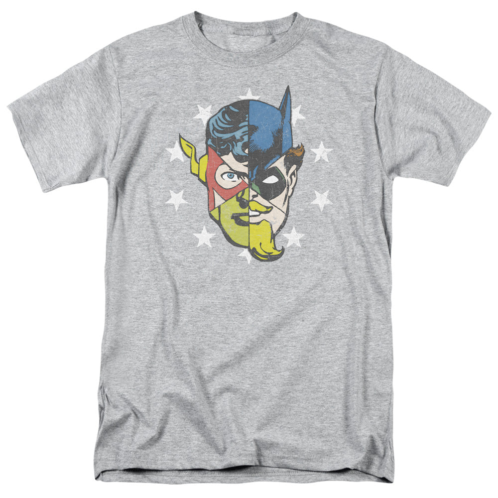 Jla - Face Off - Short Sleeve Adult 18/1 - Athletic Heather T-shirt