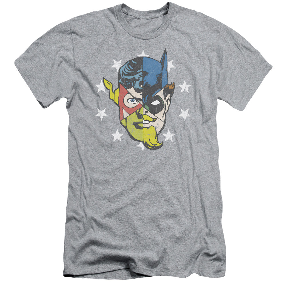 Jla - Face Off - Short Sleeve Adult 30/1 - Athletic Heather T-shirt