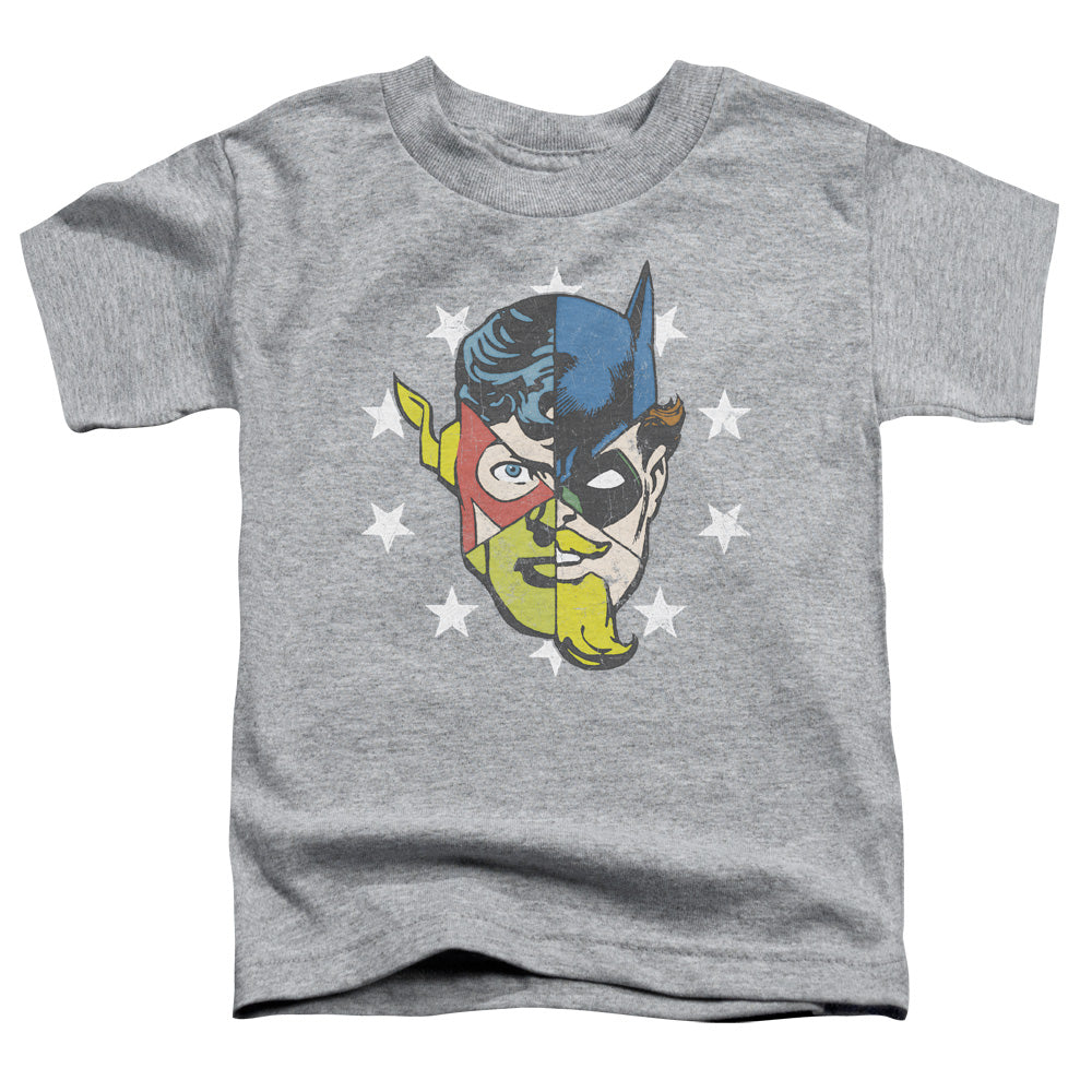 Jla - Face Off - Short Sleeve Toddler Tee - Athletic Heather T-shirt