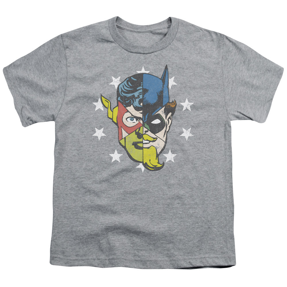 Jla - Face Off - Short Sleeve Youth 18/1 - Athletic Heather T-shirt